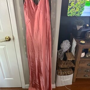 Elegant Pink Maxi Dress